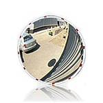 Зеркало сферическое обзорное DL 630 мм дорожное (уличное)